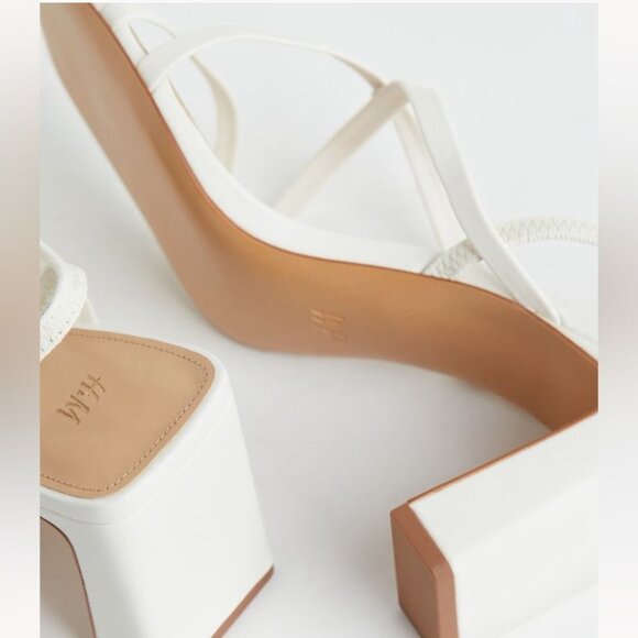 H&M White Square Toe Heeled Sandals - Picture 6 of 13